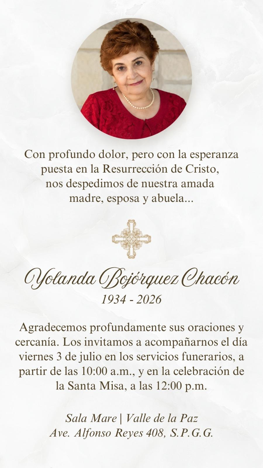 Yolanda Bojórquez Chacón